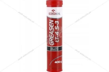Мастило літієве GREASEN LT-4 S-3, 400г(туба) ORLEN 'QFG023S40