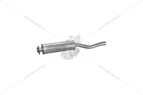 Глушник, алюм. сталь, середн. част. Audi 80 80-87/Coupe 82-86 1.6D Polmostrow POLMOSTROW 01.13