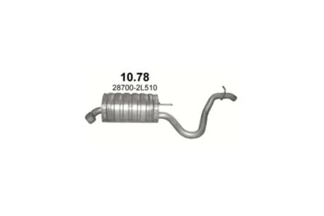 Глушник, алюм. сталь, задн. част. Hyundai i30 1.6 CRDi Turbo Diesel Polmostrow POLMOSTROW 10.78