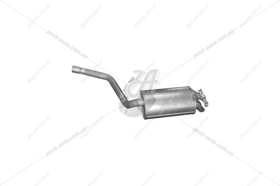 Глушитель алюм. сталь, задн. часть Mercedes 190-W201 Polmostrow POLMOSTROW 13.55 (фото 1)