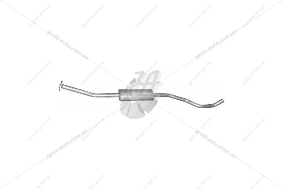 Глушник алюм. сталь, середн. частина Nissan Micra 1.2i 16V/ 1.4i 16V Polmostrow POLMOSTROW 15.231 (фото 1)