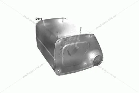 Глушитель, алюм. сталь, середн. часть Peugeot 307 1.4i 16V Polmostrow POLMOSTROW 19.29