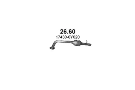 Глушник алюм. сталь, задн. частина Toyota Yaris 1.3i 16V Polmostrow POLMOSTROW 26.60
