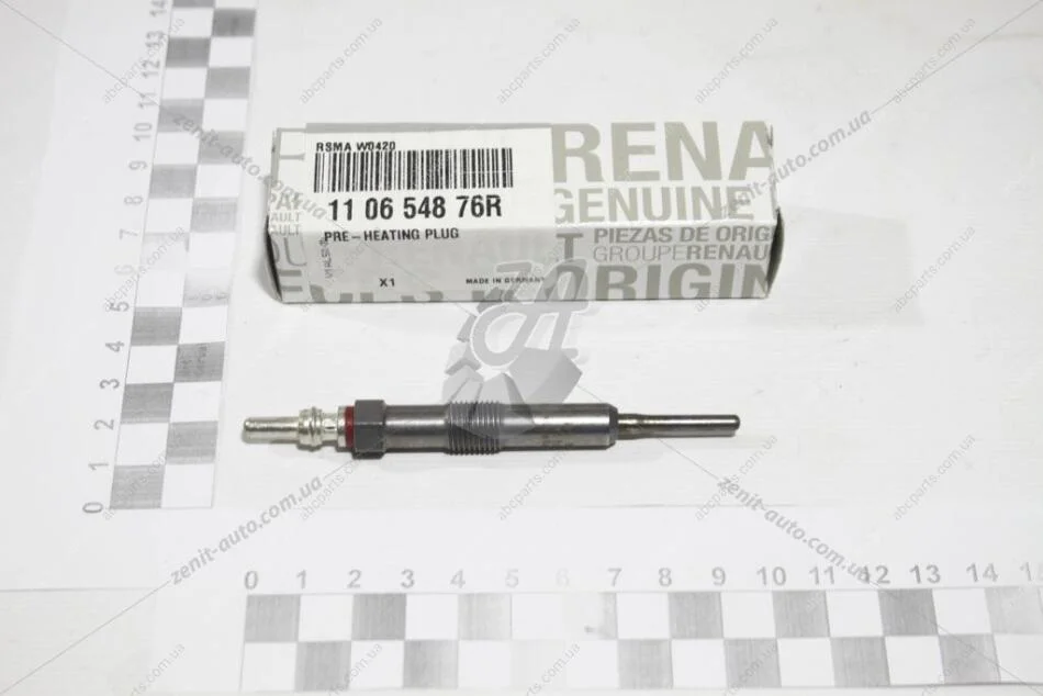 Свічка розжарення 1,5 dci Renault Dokker, Logan, Duster, Logan II, Megane III, Scenic III Renault RENAULT 110654876R (фото 1)