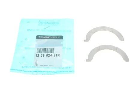 Півкільце упорне колінвала (компл 2шт) Renault Logan II, Megane III, Kangoo II (122802491R) Renault RENAULT '122802491R