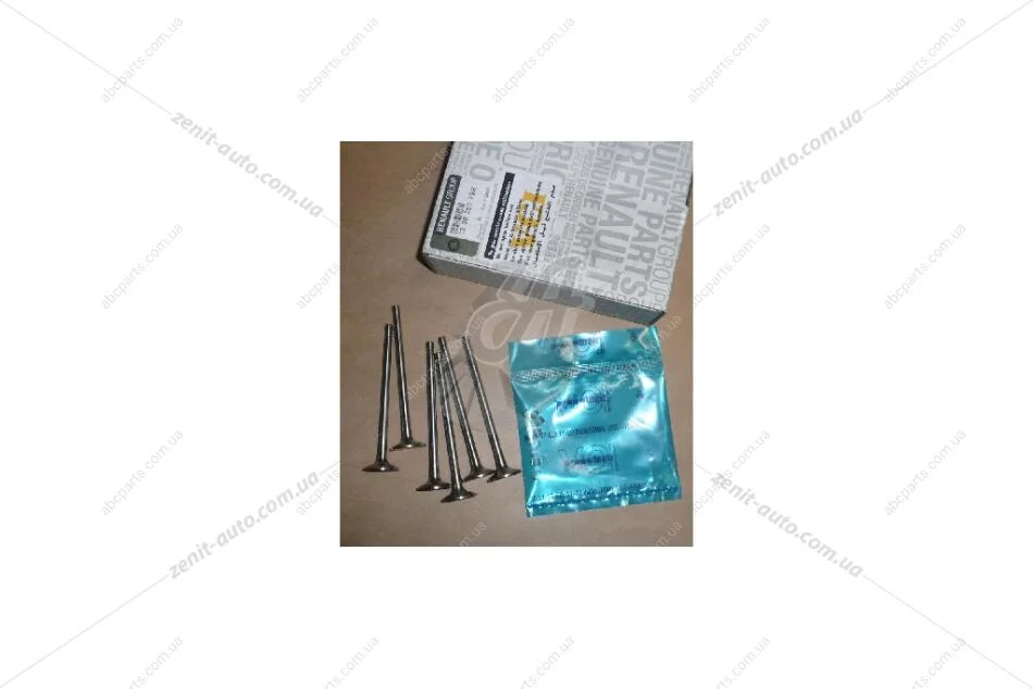 Клапан впускний (комплект 6 клапанів+12 сухарів) 0.9TCei Renault Clio IVI (12-) (132025379R) Renault RENAULT '132025379R (фото 1)