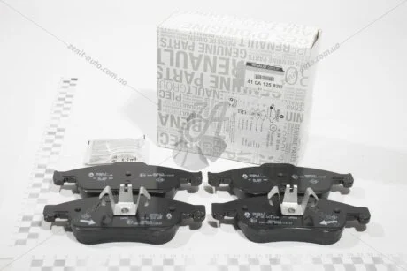 Колодки гальмівні передні (комплект) Renault Duster, Fluence, Megane III, Captur, Arkana Renault Renault RENAULT 410A12582R