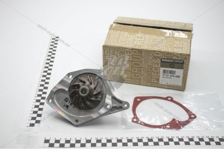 Насос водяной Duster (10-)/Megane III (08-) 1.5dCi RENAULT 7701476496