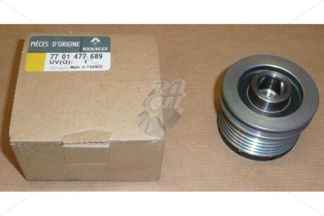 Шкив генератора 6PK Clio II, Clio III, Kangoo I RENAULT '7701477689