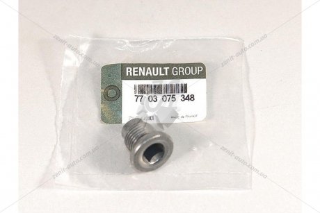 Пробка поддона ДВС RENAULT 7703075348