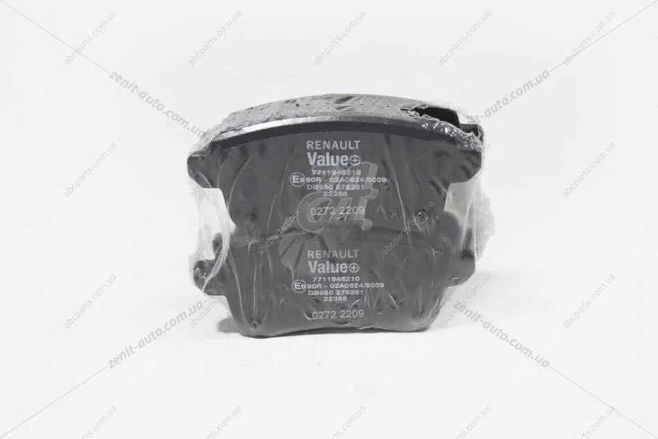 Колодки гальмівні задні Value+ Megane IV, Scenic IV, Talisman, Espace V Renault RENAULT 7711946210 (фото 1)