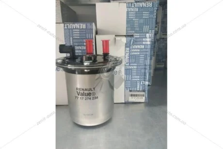 Фільтр паливний 1,5dci (комплект) Value+ Dokker, Logan II, Kangoo II, Captur Renault RENAULT '7717274234