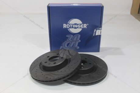 Диск гальмівний передній (кратно 2) Audi A4, A5, A6, Q5 [338X57 перфорир.] (RT 22232-GL T5) ROTINGER 'RT22232GLT5