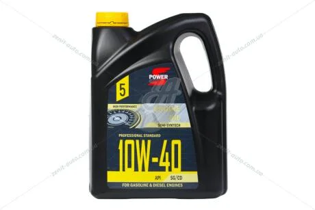 Олива моторна 10W-40 STANDART API SG/CD, 5л, н/синт. S-POWER SP-10W-40-5L-CAN