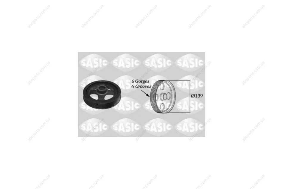 Шків колінвалу TOYOTA Yaris Sasic SASIC '2156028 (фото 1)