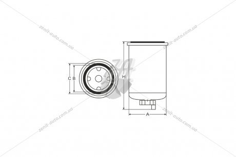 Фильтр топливный FORD Transit 2000 2.0 DI Turbodiesel (00-06) (ST 6106) SCT SCT Germany ST6106