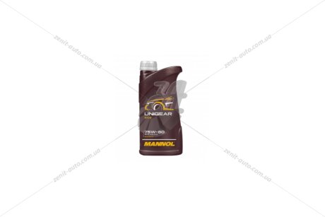 Олива трансміс. 75W-80 MANNOL 8109 Unigear API GL4/GL-5 SL, 1л, синт. SCT / Mannol 'MN81091