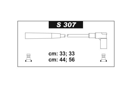 Дроти високовольтні 21214 інж (силікон) SENTECH S307