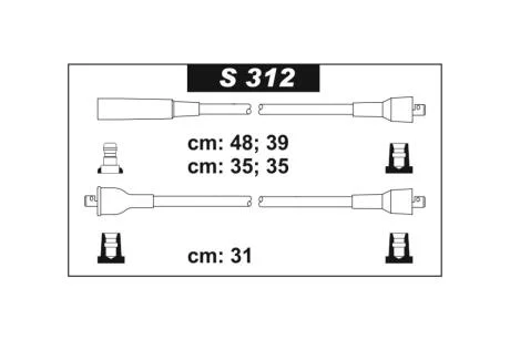 Дроти високовольтні 402 (силікон) SENTECH S312