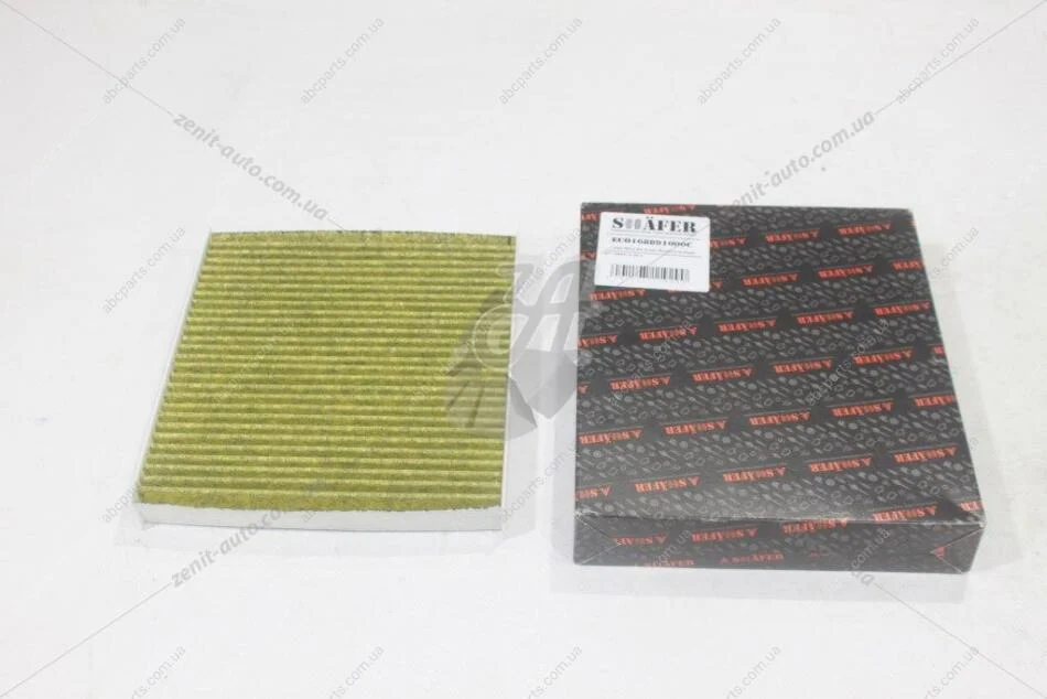 Фільтр салонний Tesla Model S/X Plaid (21-), протиалергенний, вугiльний, салатовий папір (ECO168891000C) SHAFER 'ECO168891000C (фото 1)