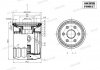 Фильтр масляный Honda 96-, D=65.2, H=86.5mm, M20x1.5 SHAFER FOM617 (фото 1)