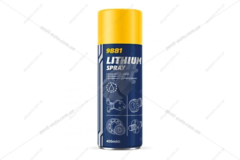 Мастило літієве (водостійке) Lithium spray (аерозоль), 400мл. SHAFER 'SD17 (фото 1)