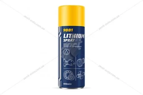 Мастило літієве (водостійке) Lithium spray (аерозоль), 400мл. SHAFER 'SD17