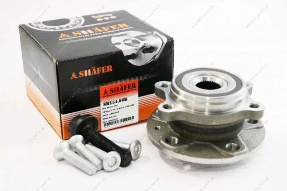 Маточина колеса передня VW, Golf V-VI, 04-, (4 болти), ABS, монт. ккт. (SH15456K) SHAFER 'SH15456K (фото 1)