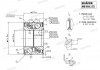 Підшипник маточини передній Opel Vectra B, Omega B/Daewoo Nubira/Chevrolet Lacetti, Tacuma (39x39x74) SHAFER SH184.55 (фото 3)