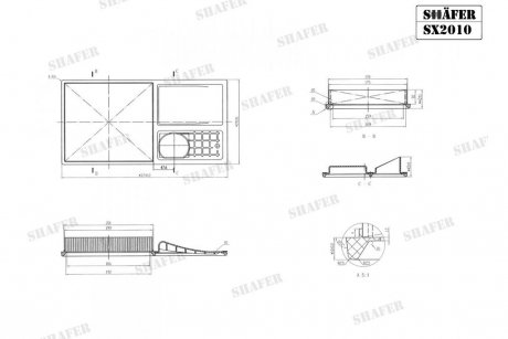 Фильтр воздушный VW Caddy, Golf, Fabia, 1.4-1.6, c пластиком, 06- SHAFER SX2010