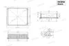Фильтр воздушный VW Golf III, IV 91-99, 1.4-2.0 SHAFER SX405 (фото 2)