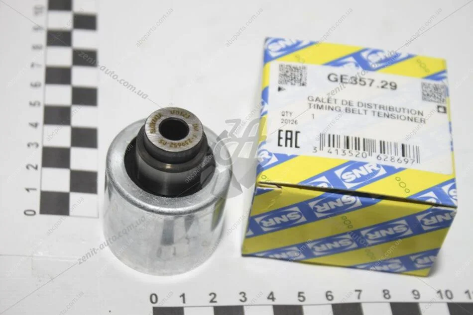 Ролик направляючий ременя ГРМ Audi A4, A6, VW T5, Caddy III,Golf V 1.9d 2.0d (02-) (GE357.29) SNR SNR NTN GE35729 (фото 1)