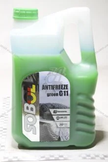 Антифриз G11, (-30С), 5л, (зелений) Sobol 7738