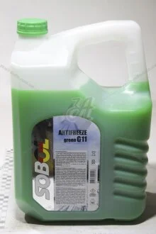 Антифриз G11, (-30С), 10л, (зелений) Sobol 7740