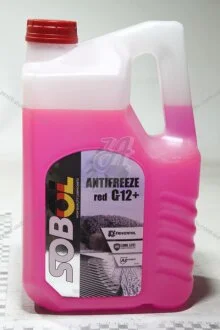 Антифриз G12, (-30С), 5л, (червоний) Sobol 7744