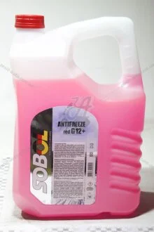 Антифриз G12, (-30С), 10л, (червоний) Sobol 7745
