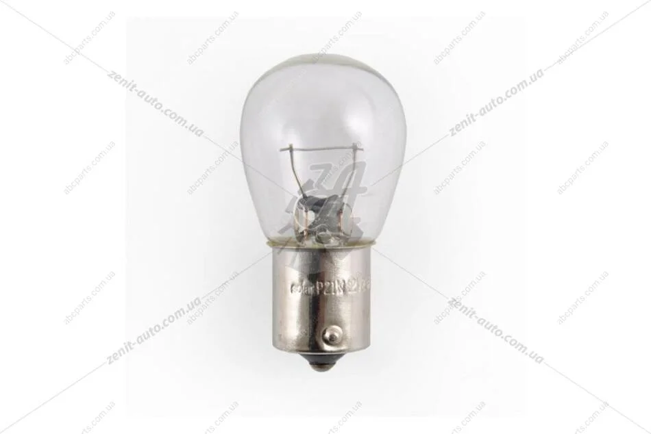 Лампа накаливания 12V P21W BA15s (1-конт) (указ.поворот/стоп-сигнал) (кратно 10) Solar 1250 (фото 1)