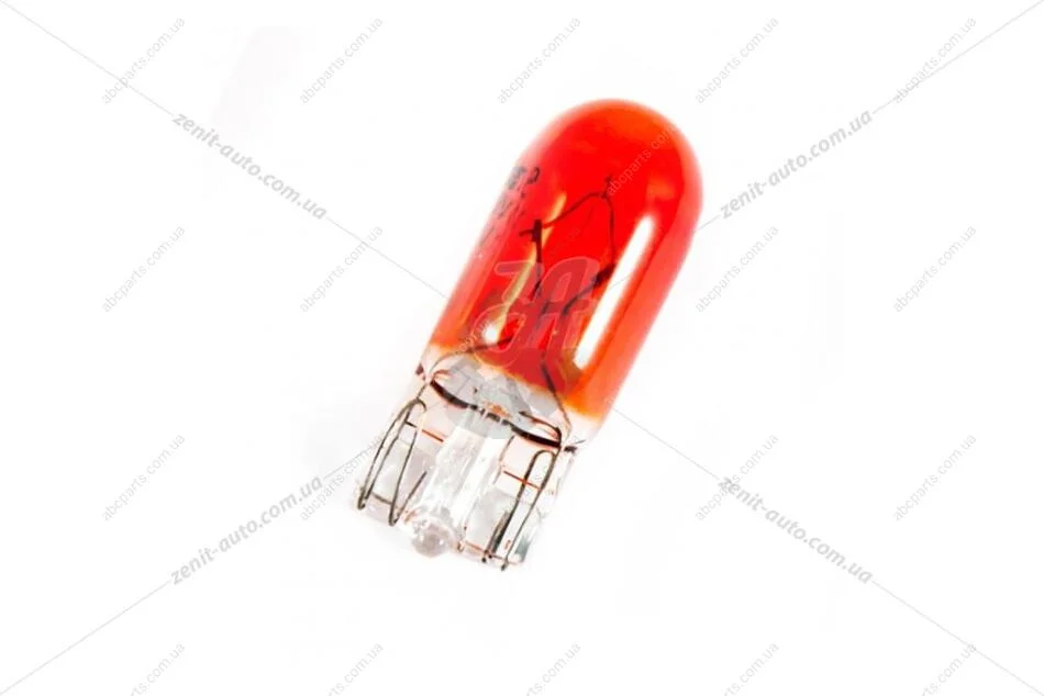 Лампа накаливания 12V WY5W 5W W2.1x9.5d T10 AMBER (оранж) (поWор повор. б/цоколя) (кратно 10) Solar 1264 (фото 1)