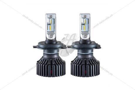 Лампа светодиодная H4 12/24V 60W 6500K 8000Lm Chip ZES 2nd G (к-т 2шт) Solar 8304