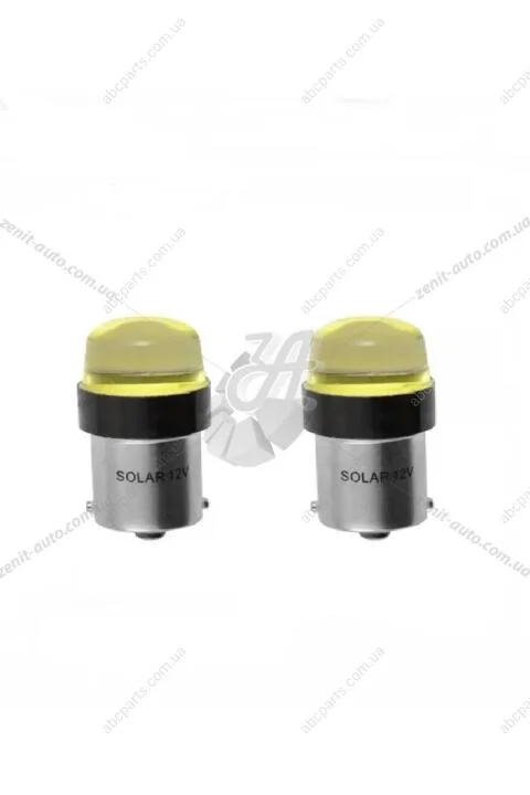 Лампа светодиодная 12V S25 P21/5W BAY15d (1LED COB) 100lm белый (к-т 2шт) Solar LC365_B2 (фото 1)