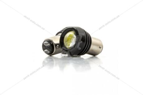 Лампа светодиодная 12V S25 P21/5W BAY15d (1SMD 1,5W линза) (габарит/стоп-сигнал) белый (к-т 2шт) Solar LS240
