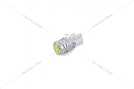 Лампа светодиодная 12V T10 W2.1x9.5d W5W (1SMD 1W) белый (к-т 2шт) Solar SL1332