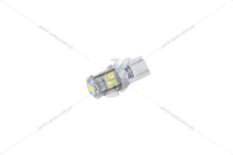 Лампа светодиодная 12V T10 W2.1x9.5d W5W (9SMD 57x30) белый (к-т 2шт) Solar SL1336
