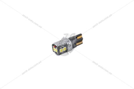 Лампа светодиодная 12V T10 W2.1x9.5d W5W (6SMD 30x30) SSC 6W 250lm CANBUS обманка белый (к-т 2шт) Solar SL1341