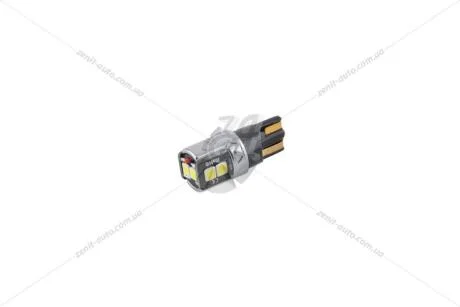 Лампа світлодіодна 12V T10 W2.1x9.5d W5W (6SMD 30x30) SSC 6W 250lm CANBUS обманка білий (к-т 2шт) Solar SL1341