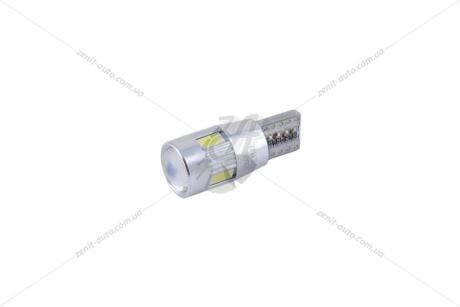 Лампа светодиодная 12V T10 W2.1x9.5d W5W (6SMD 57x30) CANBUS обманка белый (к-т 2шт) Solar SL1347