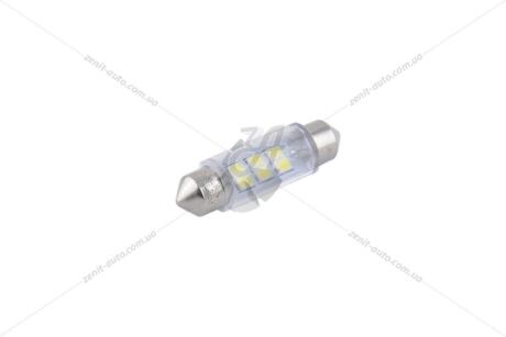 Лампа светодиодная 24V T11x39 SV8.5 C5W (6SMD 28х35) белый (к-т 2шт) Solar SL2551