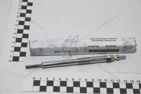 Свеча накаливания Actyon (06-) D20 / Kyron (05-) D20, D27 / Rexton (05-) D27 SsangYong SSANGYONG 6651590201