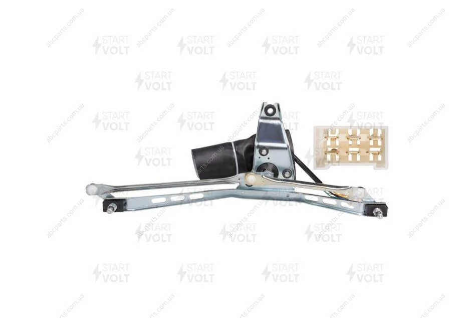Склоочисник 2108-099/2113-15 у зборі (трапеція+мотор) (D=10мм) StartVOLT VWA 01015 (фото 1)