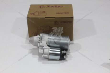 Стартер Ланос/Нексія/Авео/Лачетті1,6-1,8 редукторний (9 зубів) 1,1 кВт (2 отвори) TANGUN 'E11501